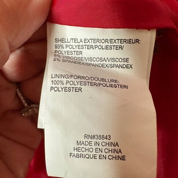 Rothschild Ruffle Coat Girls S L (14) Scarlet Red Lined Mid Length Jacket - Picture 7 of 11